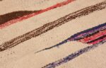 Weave detail Flat woven Vintage Moroccan Kilim rug 45377 by Nazmiyal