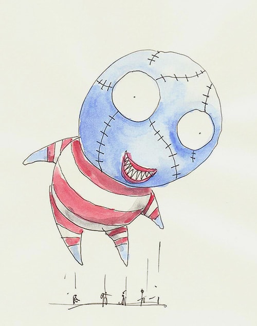 B. Boy Tim Burton Float Sketch For The Macy's Thanksgiving Day Parade B. Boy Tim Burton Float Sketch For The Macy's Thanksgiving Day Parade - Nazmiyal