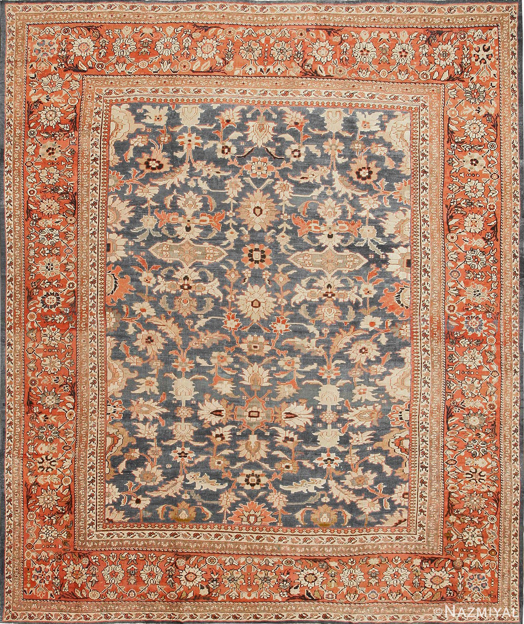 antique sultanabad persian rugs 43334 straight Nazmiyal