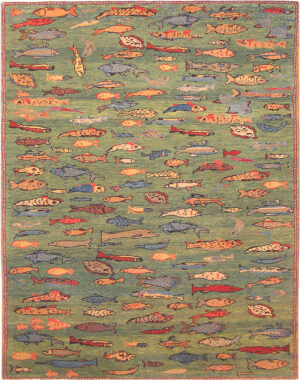 Fish Turkish Rug 16291 Detail/Large View