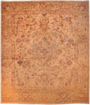 Floral Antique Persian Kerman Rug 2470 Nazmiyal Antique Rugs