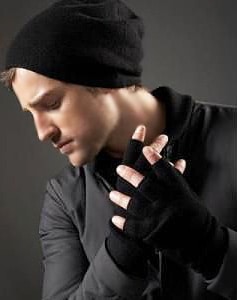 Theory Fingerless Merino Gloves For Winter Men's Theory Fingerless Merino Gloves For Winter - Nazmiyal