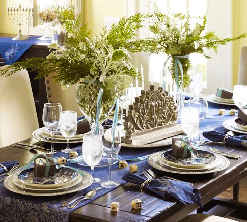 Hanukkah holiday Table Setting Hanukkah holiday Table Setting Namiyal