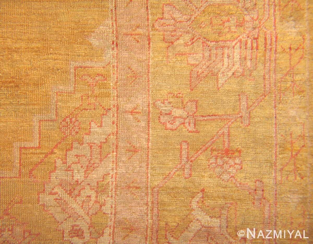 Green Antique Turkish Oushak Rug 2455 Nazmiyal Antique Rugs
