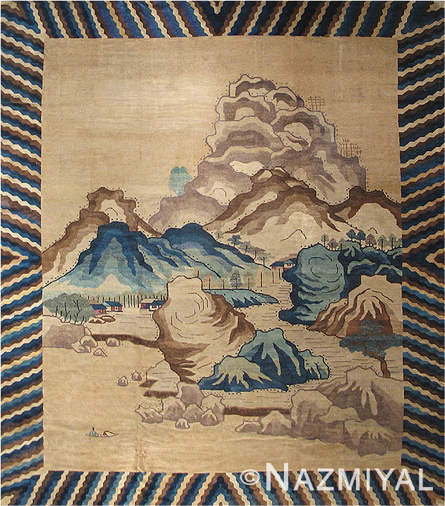Antique Chinese  Rug 2966 Detail/Large View