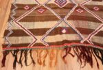 Corner Tribal Vintage Moroccan Kilim runner rug 45683 by Nazmiyal