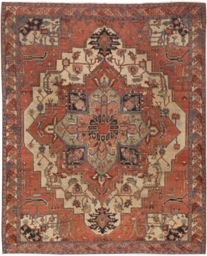 Antique Serapi Rug 45478 Detail/Large View