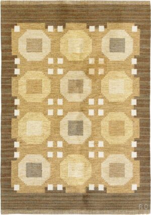 Vintage Swedish Kilim Scandinavian Rug 45524 Nazmiyal