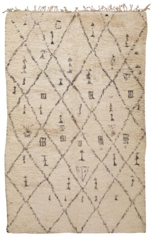 Shaggy Berber Vintage Moroccan Rug 45597 by Nazmiyal Antique Rugs