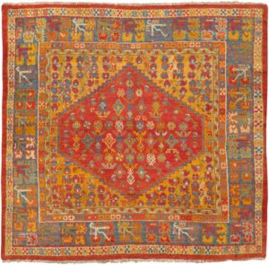 Antique Oushak Rug 45635 Detail/Large View