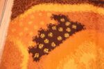 Detail vintage Swedish Rya rug 45531 by Nazmiyal