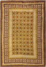 Green Vintage Swedish Scandinavian Rya Rug #45535 by Nazmiyal Antique Rugs