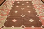 vintage swedish kilim rug 45655 field Nazmiyal