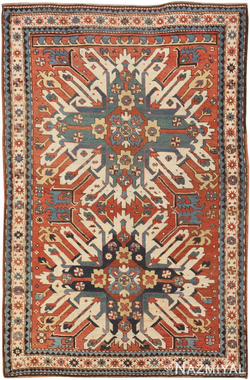 Antique Eagle Kazak Rug 45482 Nazmiyal Antique Rugs