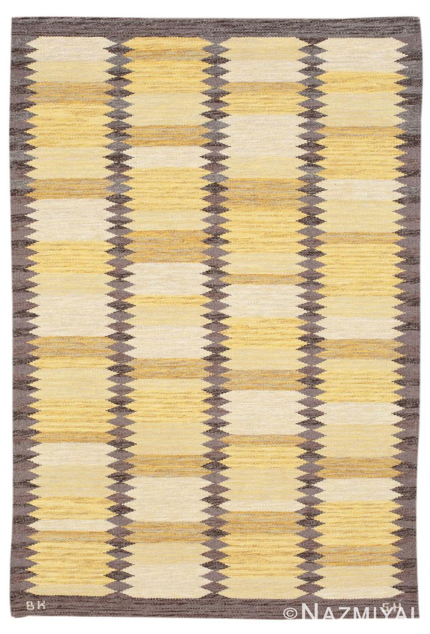 Vintage Berit Koenig Swedish Kilim 45516 by Nazmiyal Antique Rugs in NYC