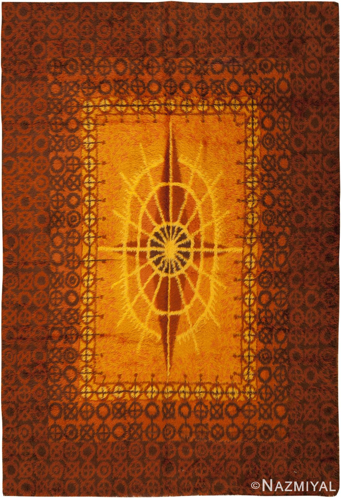 Vintage Rya Rug 45530 Detail/Large View