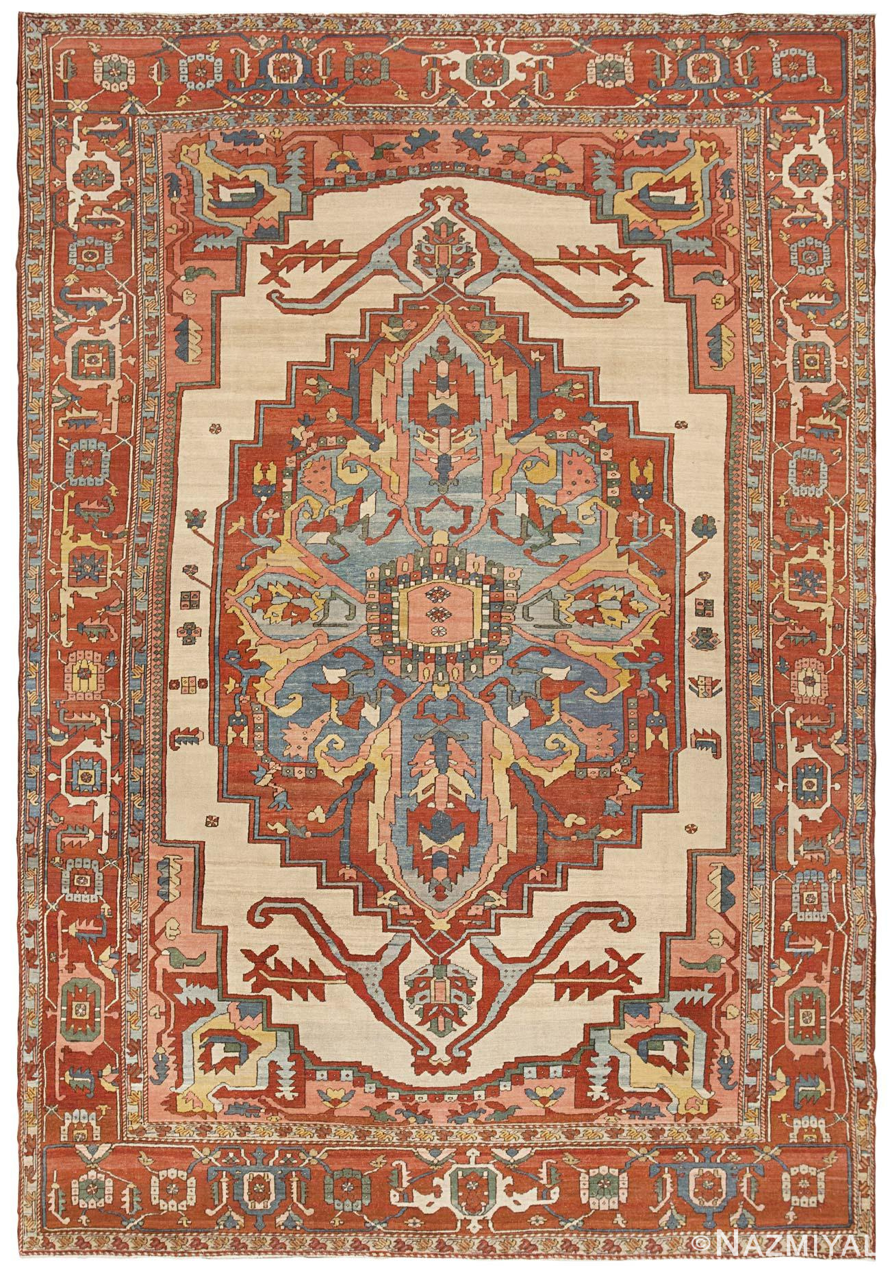 Antique Serapi Rug 45559 Detail/Large View