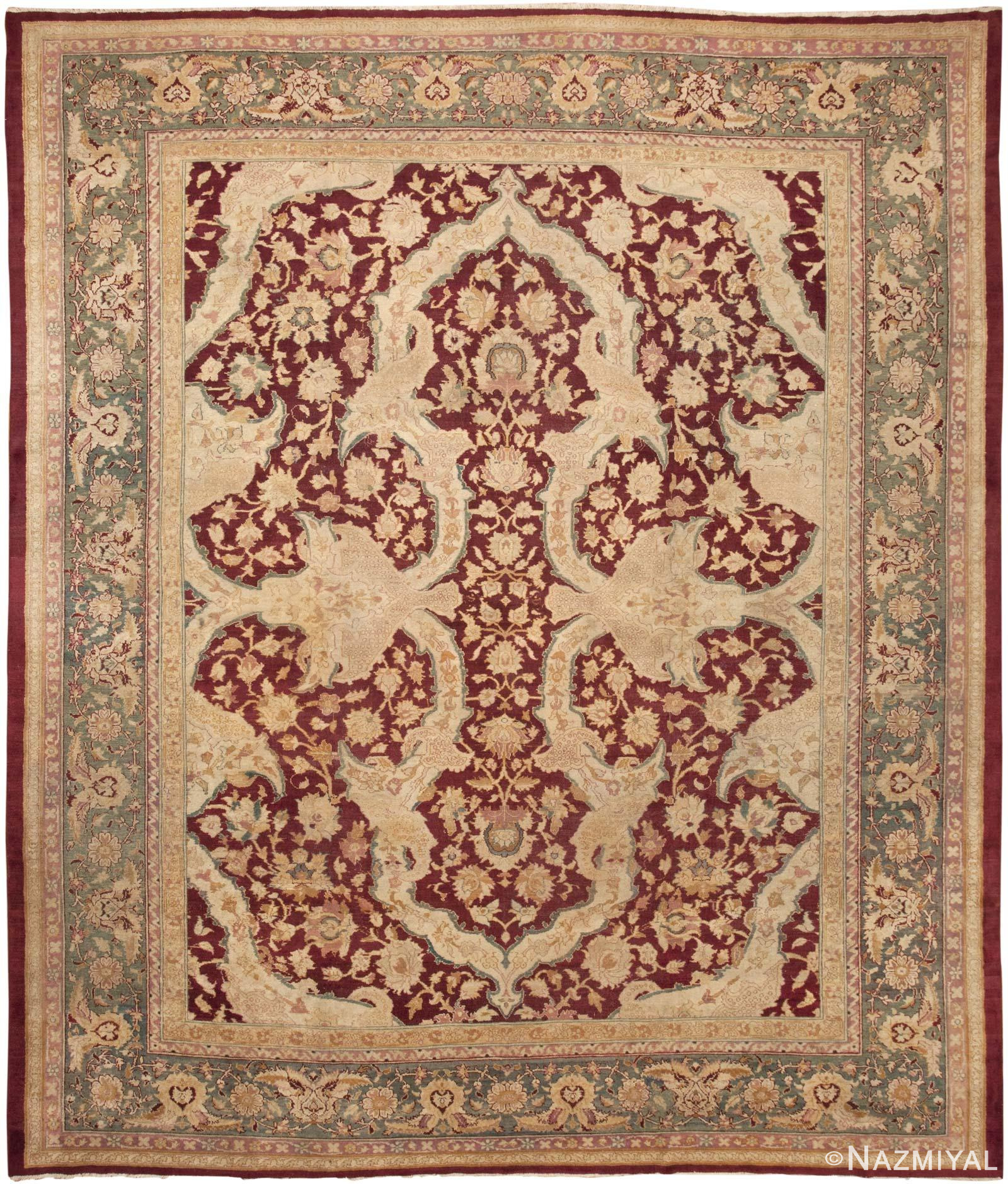 Antique Agra Rug 45641 Detail/Large View