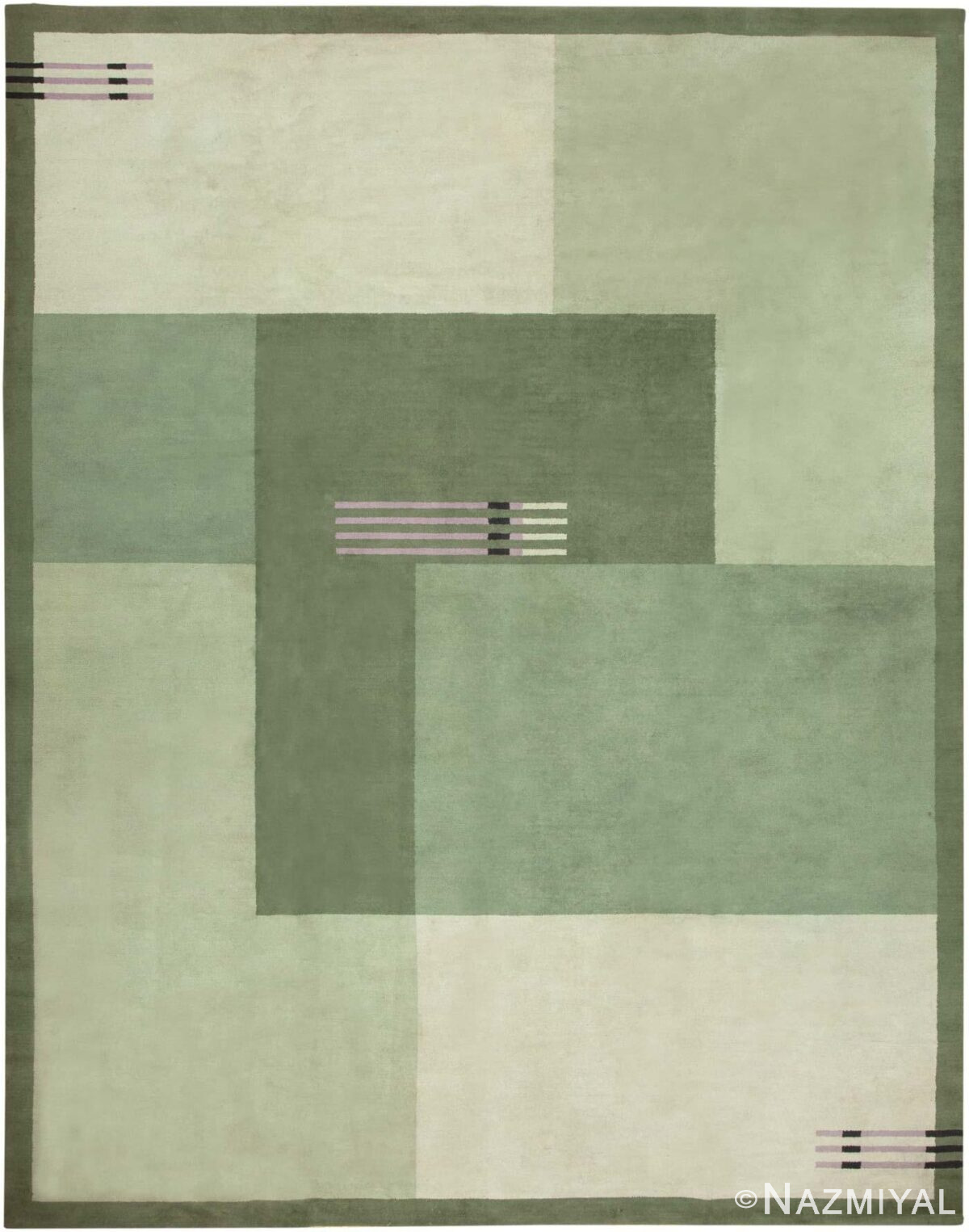 Vintage Art Deco Rug 45673 Detail/Large View