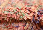 small vintage mid century rag texture moroccan carpet 45696 pile Nazmiyal