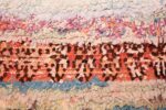 small vintage mid century rag texture moroccan carpet 45696 print Nazmiyal