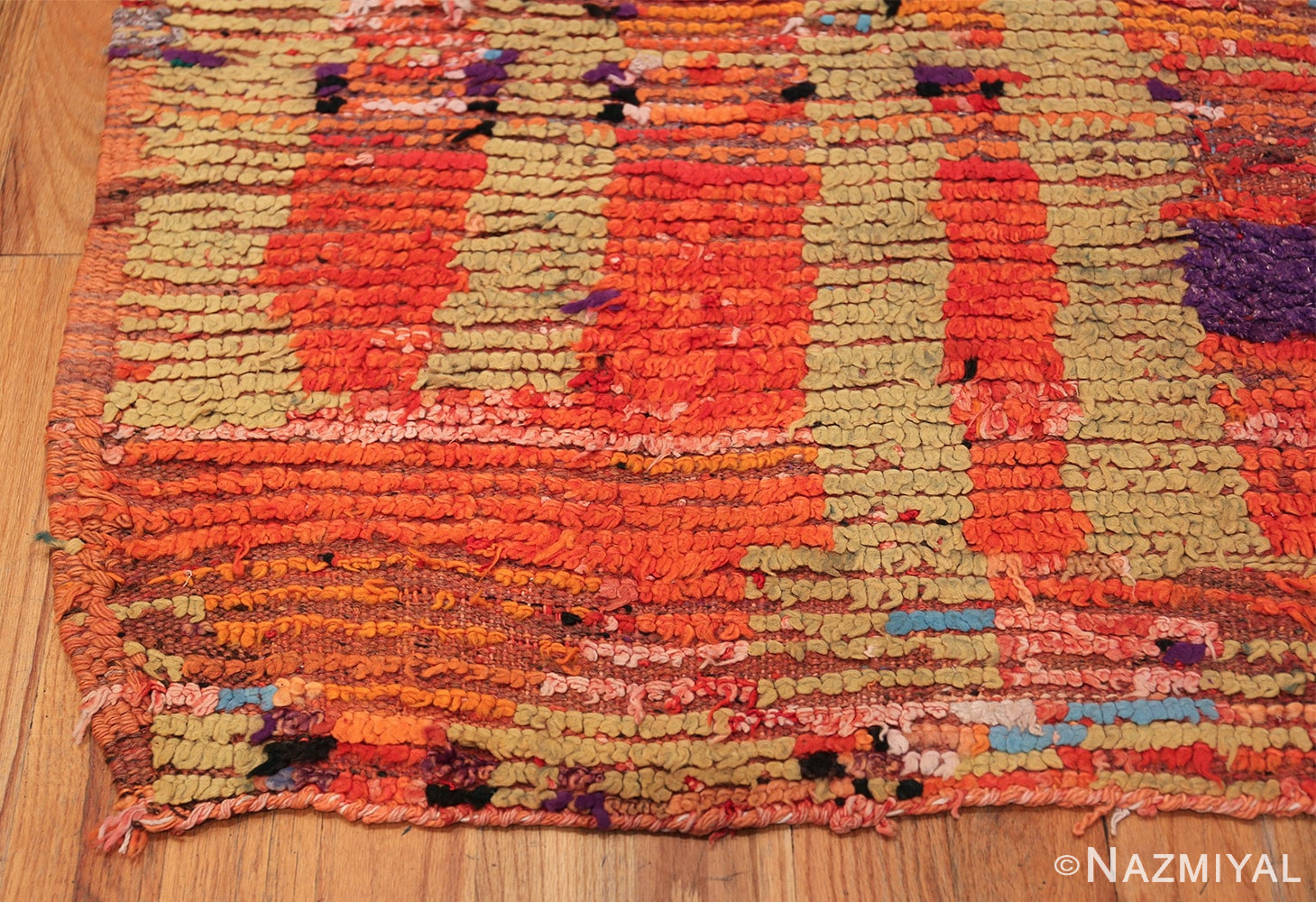 Vintage Moroccan Rug 49860 Side Corner Nazmiyal