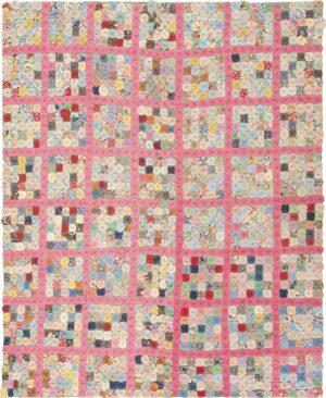 Antique American Yo Yo Quilt #2487 by Nazmiyal Antique Rugs