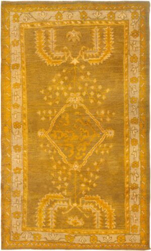 Antique Oushak Rug 44119 Detail/Large View