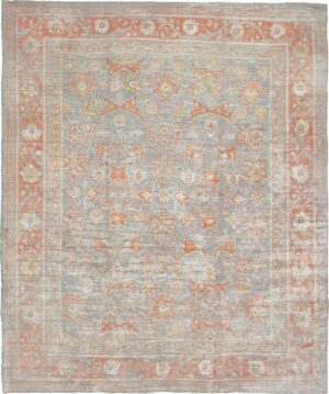 Antique Angora Oushak Turkish Rug 44415 Nazmiyal Antique Rugs