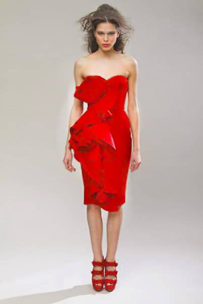 Marchesa Short Red Valentine's Day Dress Marchesa Short Red Valentine's Day Dress Nazmiyal