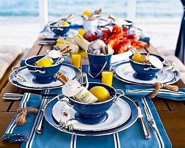 Superbowl Clambake Table Setting Superbowl Clambake Table Setting - Nazmiyal