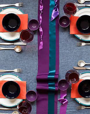 Vibrant Color Palette Superbowl Table Setting Vibrant Color Palette Superbowl Table Setting - Nazmiyal