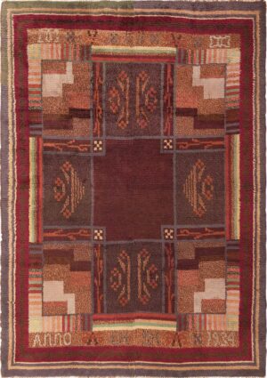 Vintage Scandinavian Swedish Rya Rug #45786 by Nazmiyal Antique Rugs