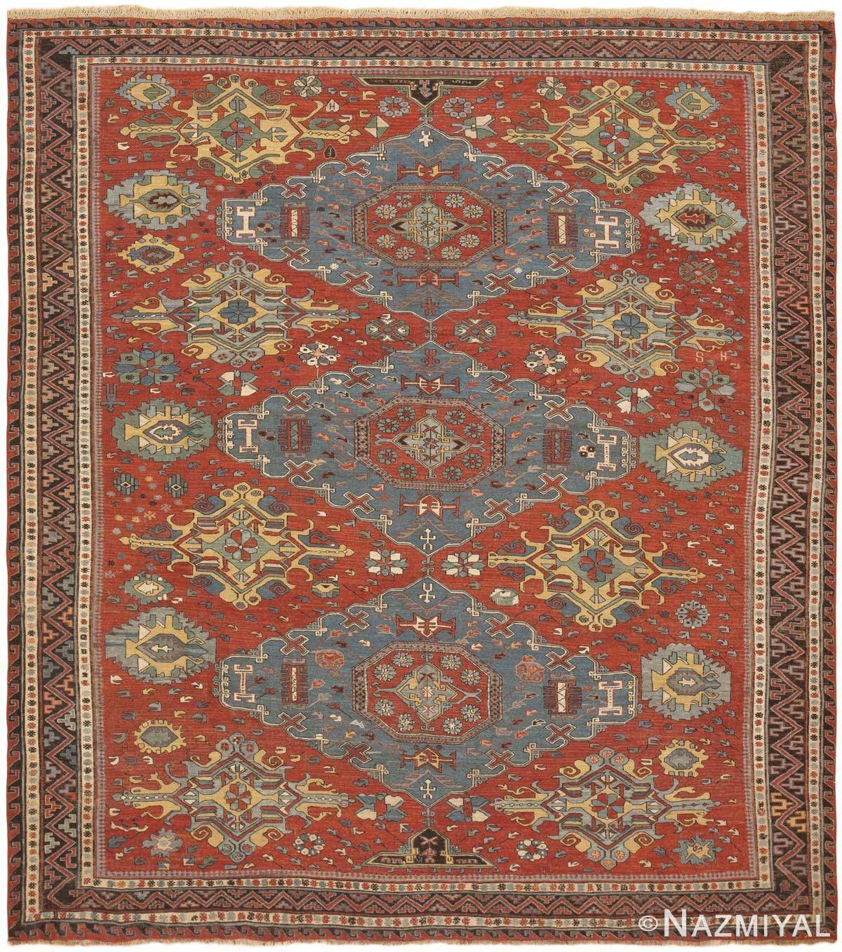 Antique Soumak Rug 44840 Detail/Large View