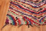 Corner Vintage Moroccan Boucherouite rug 45825 by Nazmiyal