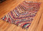 Full Vintage Moroccan Boucherouite rug 45825 by Nazmiyal