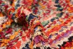 Pile Vintage Moroccan Boucherouite rug 45825 by Nazmiyal