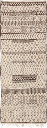 Vintage Moroccan Beni Ourain Rug Nazmiyal