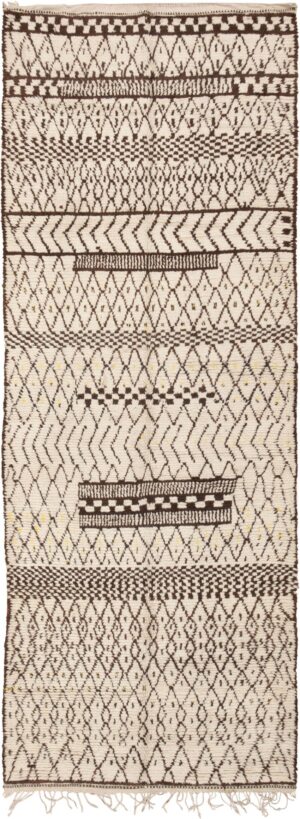 Vintage Moroccan Beni Ourain Rug Nazmiyal