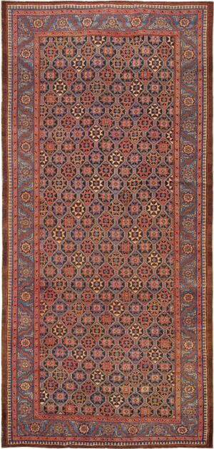 Tribal Antique Persian Bakshaish Gallery Rug #45892 by Nazmiyal Antique Rugs