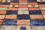 Vintage Moroccan Rug 45980 Blue Squares Nazmiyal