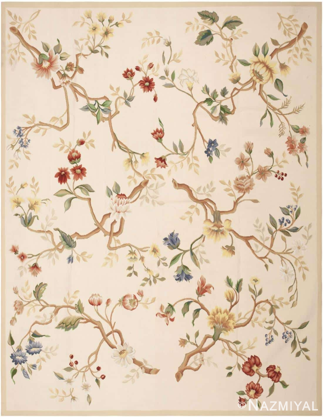 Modern Aubusson Rug 44702 Detail/Large View