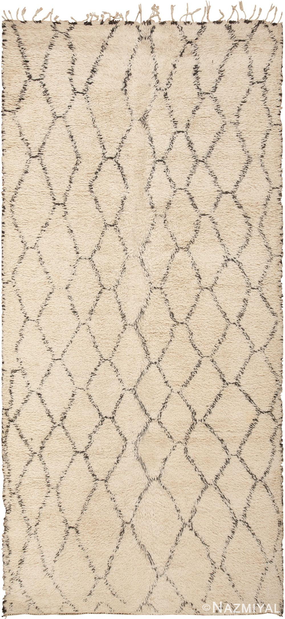 Shaggy Vintage Moroccan Rug 46007 Nazmiyal Antique Rugs