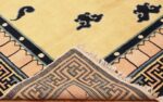 Picture of the weave of the Antique Chinese Rug 46138
