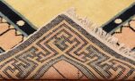 Picture of the weave close up of the Antique Chinese Rug 46138