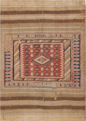 Antique Persian Sofreh Kilim Rug #46109 by Nazmiyal Antique Rugs