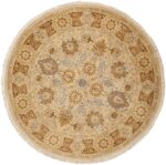 Modern Pakistani Tabriz Design New Round Rug 44674 Nazmiyal