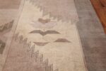 Large Oversized Geometric Art Deco Indian Vintage Rug 44926 Border Flower Nazmiyal