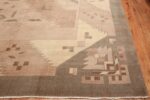 Large Oversized Geometric Art Deco Indian Vintage Rug 44926 Side Corner Nazmiyal