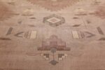 Large Oversized Geometric Art Deco Indian Vintage Rug 44926 Yellow Flowers Nazmiyal
